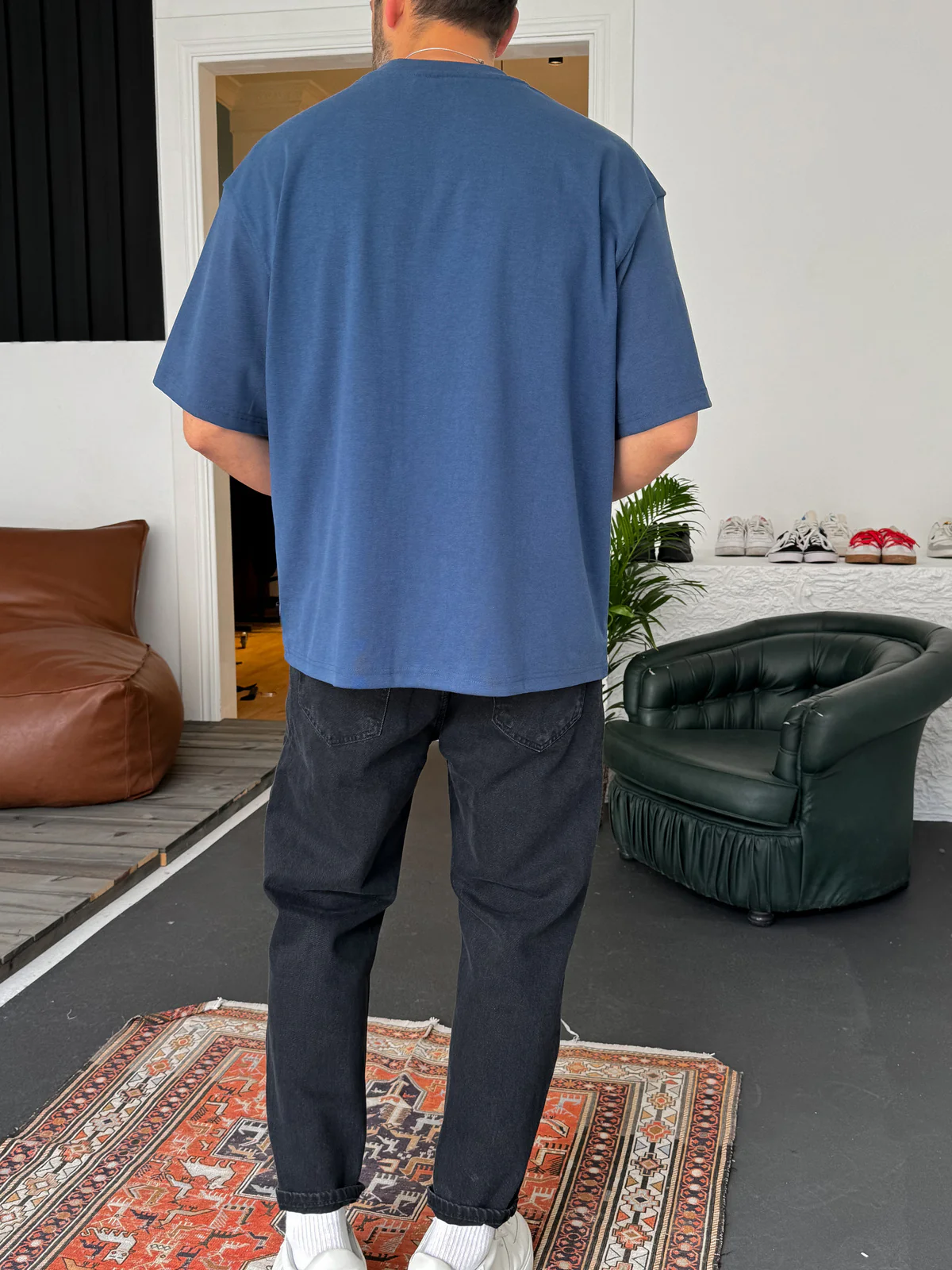 Premium Petrol Basic Oversize T-Shirt - Image 3
