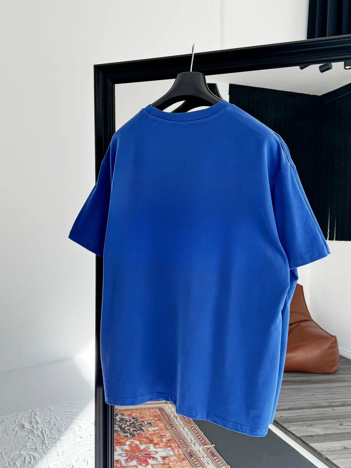 Royal Blue Basic Oversize T-Shirt - Image 4