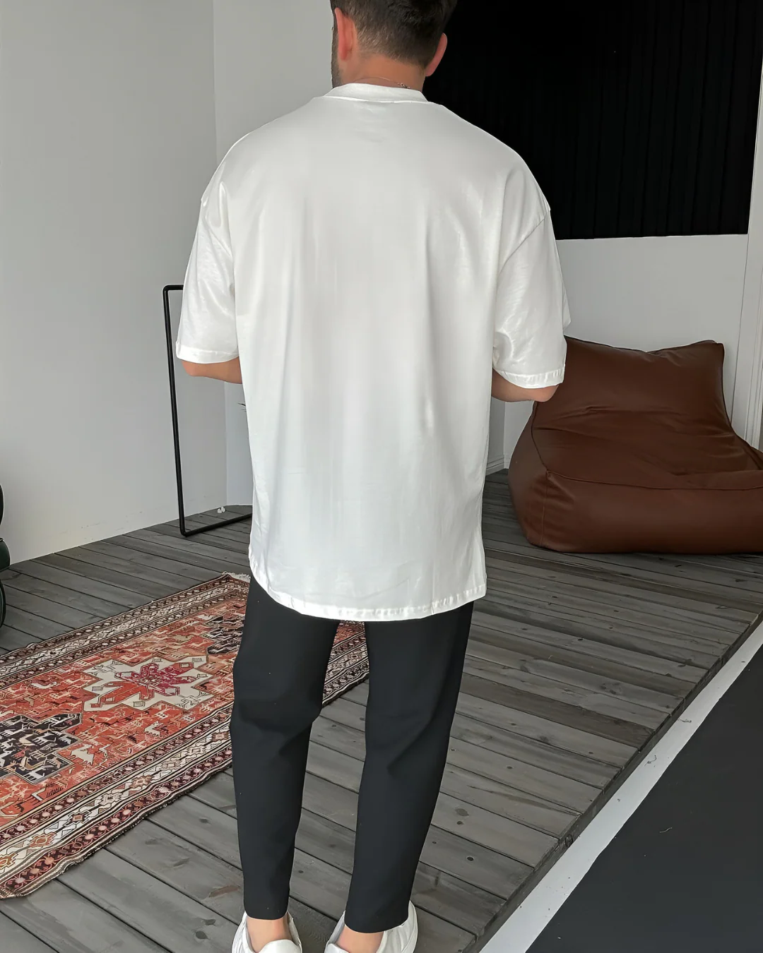 White "Eagle" Printed Oversize T-Shirt - Image 2