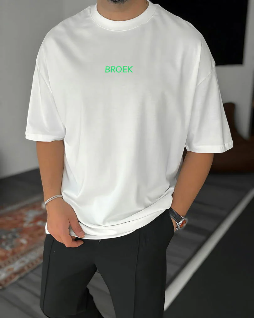 White "Exceptional" Printed Oversize T-Shirt - Image 2
