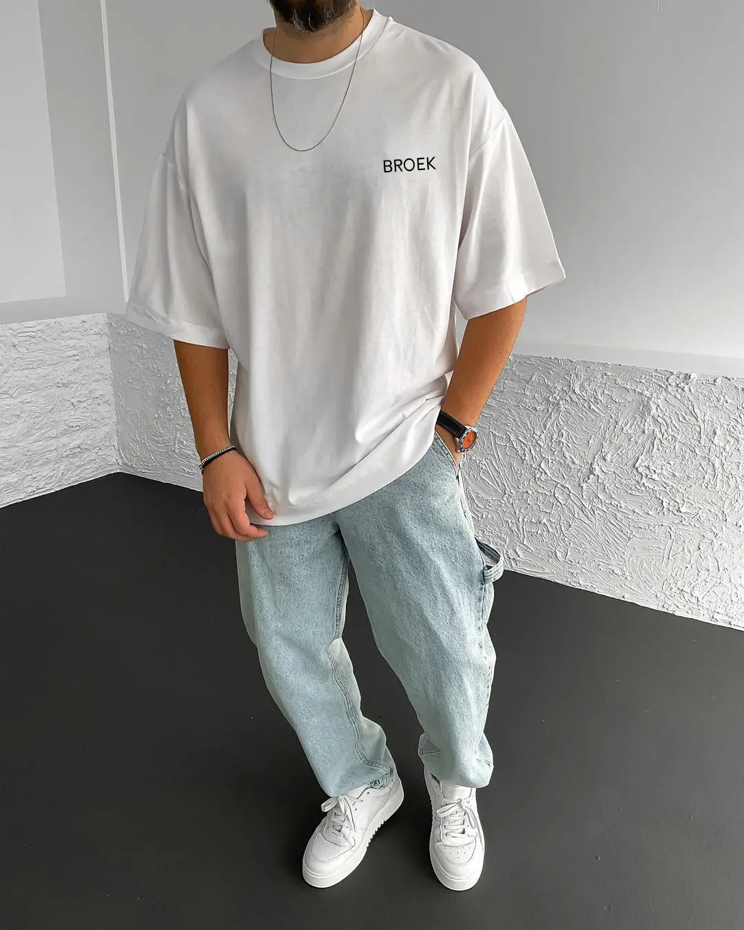 White Life Printed Oversize T-Shirt - Image 2